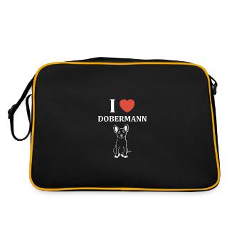 dobermann - Sac Retro - noir/or - Dos