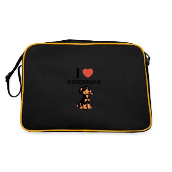 dobermann - Sac Retro - noir/or - Dos
