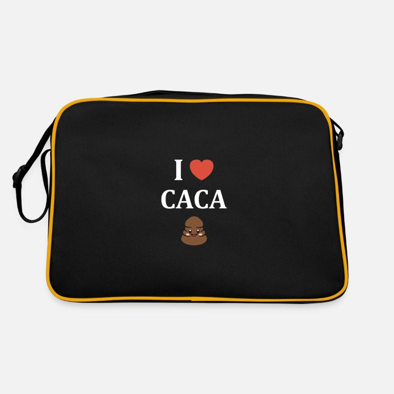 caca - Sac Retro - noir/or