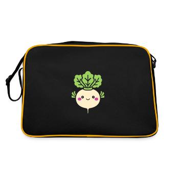 navet - Sac Retro - noir/or - Dos