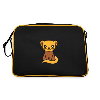 weasel - Retro Bag - black/gold - Back