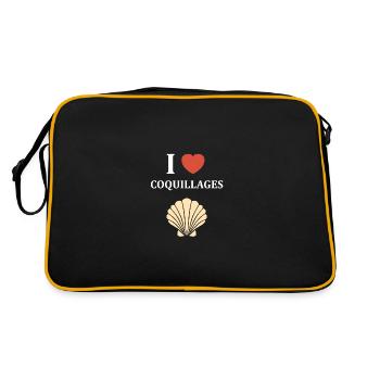 coquillage - Sac Retro - noir/or - Dos