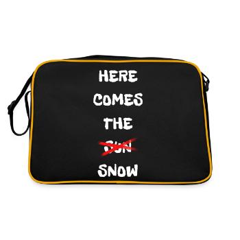 VOICI LE SOLEIL NEIGE - Sac Retro - noir/or - Dos
