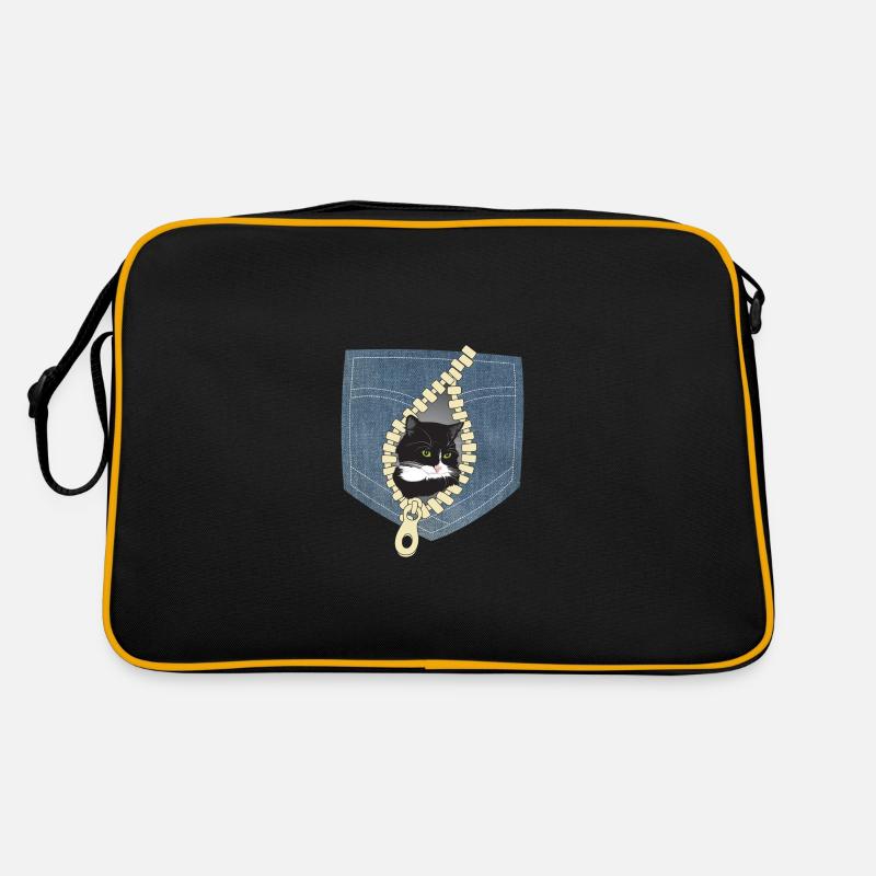 Katze Katzen Retro Tasche