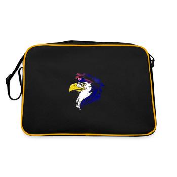 Australien - Retro Tasche - Schwarz/Gold - Hinten