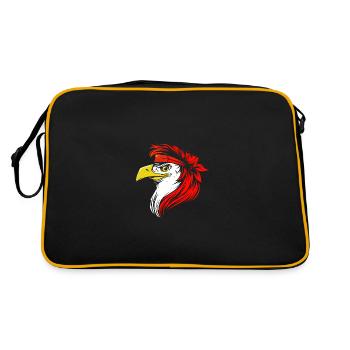 China - Retro Tasche - Schwarz/Gold - Hinten