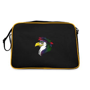 Gambie - Sac Retro - noir/or - Dos