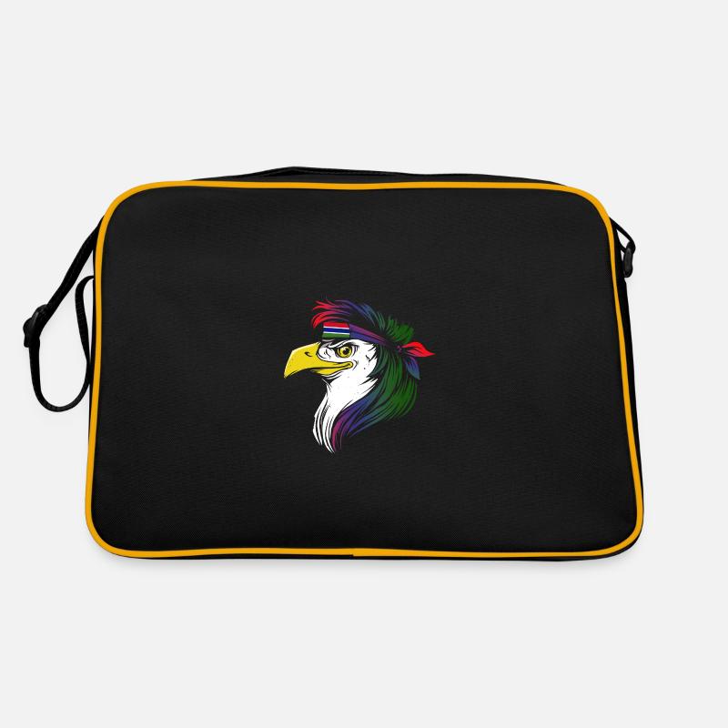 Gambie - Sac Retro - noir/or