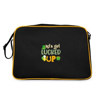 St Paddy's St Patricksday St Patrick Day - Retro Bag - black/gold - Back
