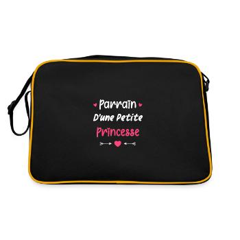 Parrain d'une princesse - Sac Retro - noir/or - Dos