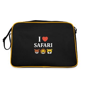 i love safari - Sac Retro - noir/or - Dos