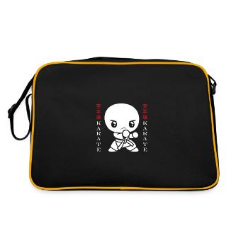 karate - Sac Retro - noir/or - Dos