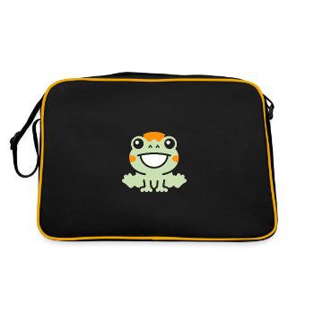 Chamäleon - Retro Tasche - Schwarz/Gold - Hinten