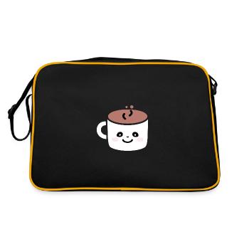 Humour petit chocolat chaud - Sac Retro - noir/or - Dos
