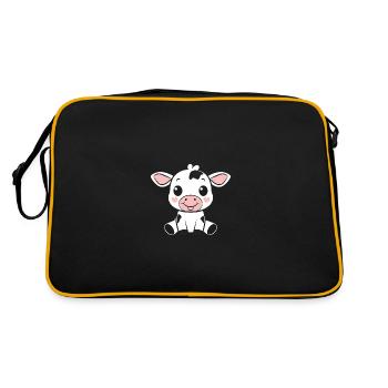 vache - Sac Retro - noir/or - Dos