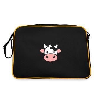 vache - Sac Retro - noir/or - Dos