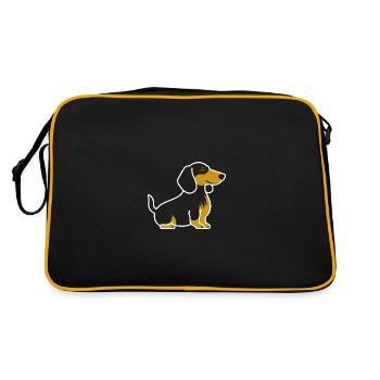 teckel - Sac Retro - noir/or - Dos