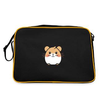 Mignon Humour petit hamster - Sac Retro - noir/or - Dos