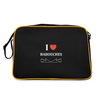 Slippers Humor - Retro Bag - black/gold - Back