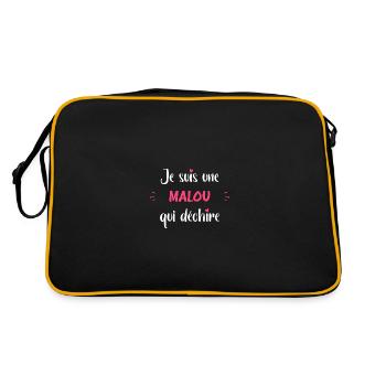 Malou - Sac Retro - noir/or - Dos