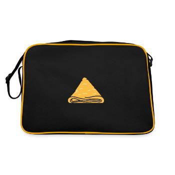 Crêpes Bretagne humour crêpe - Sac Retro - noir/or - Dos