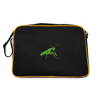 Praying mantis - Retro Bag - black/gold - Back