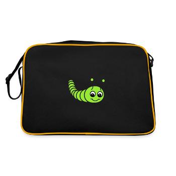 Caterpillars Insect Love Little Caterpillar - Retro Bag - black/gold - Back