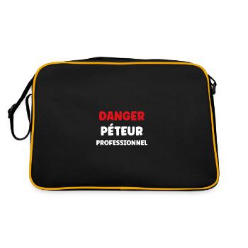 Danger péteur professionnel - Sac Retro - noir/or - Dos