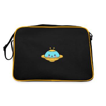 soucoupe volante - Sac Retro - noir/or - Dos