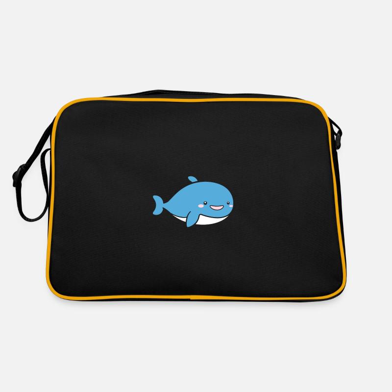 Wal - Retro Tasche - Schwarz/Gold