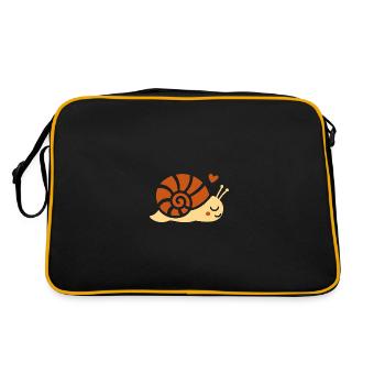 Snail - Retro Bag - black/gold - Back