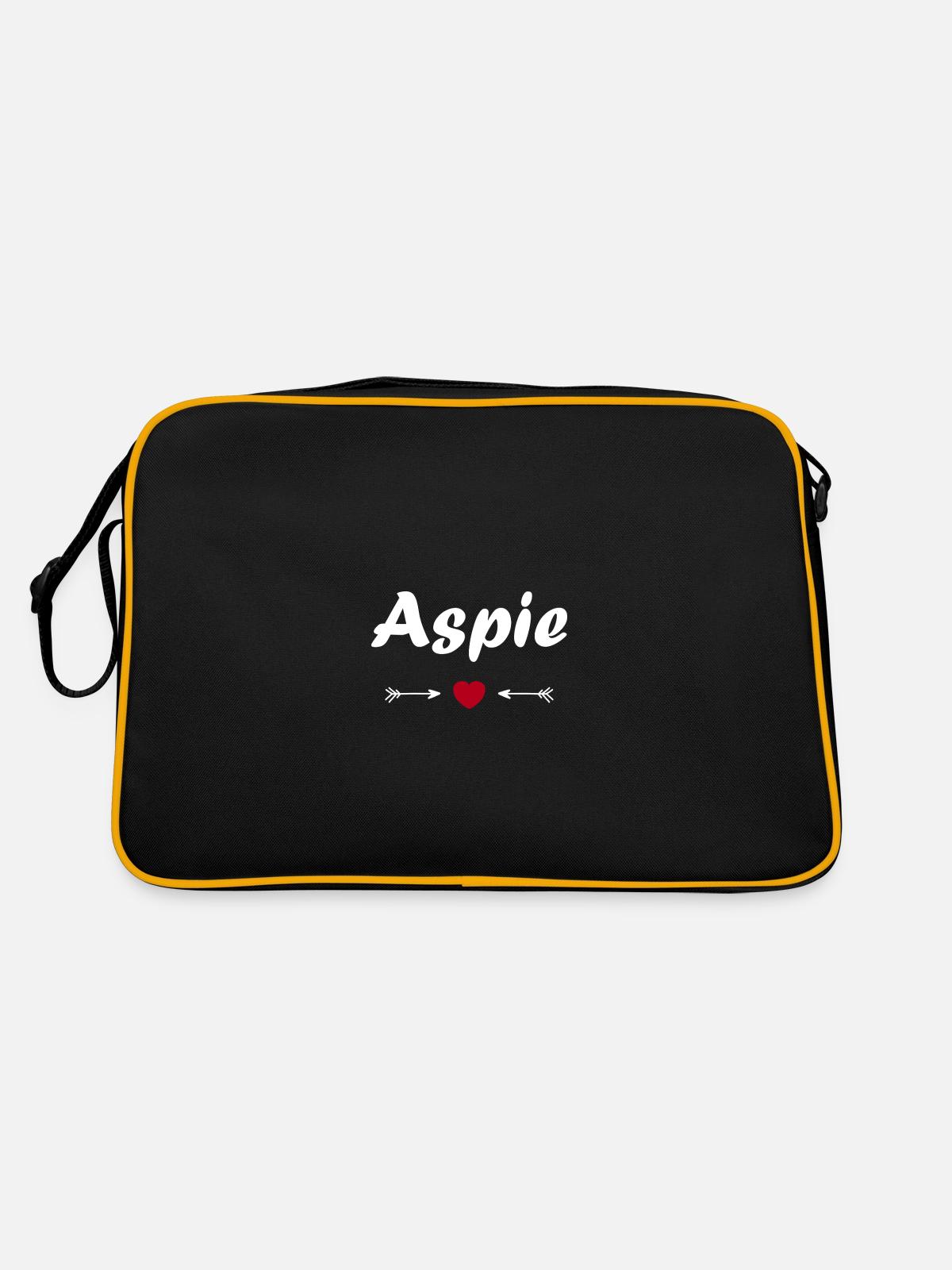 Aspie - Sac Retro - noir/or - Dos