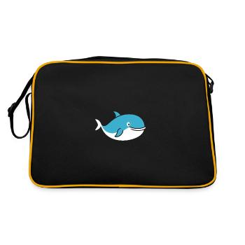 Wal - Retro Tasche - Schwarz/Gold - Hinten