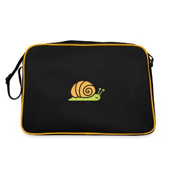 Snail - Retro Bag - black/gold - Back