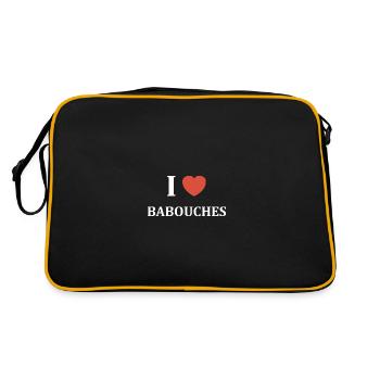 Slippers Humor - Retro Bag - black/gold - Back