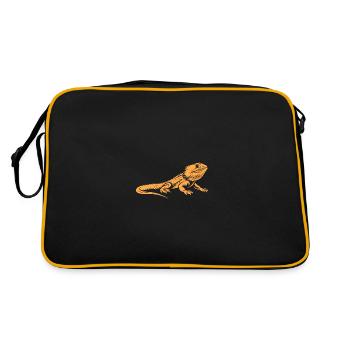 Dragon barbu - Sac Retro - noir/or - Dos