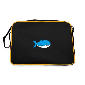 Wal - Retro Tasche - Schwarz/Gold - Hinten