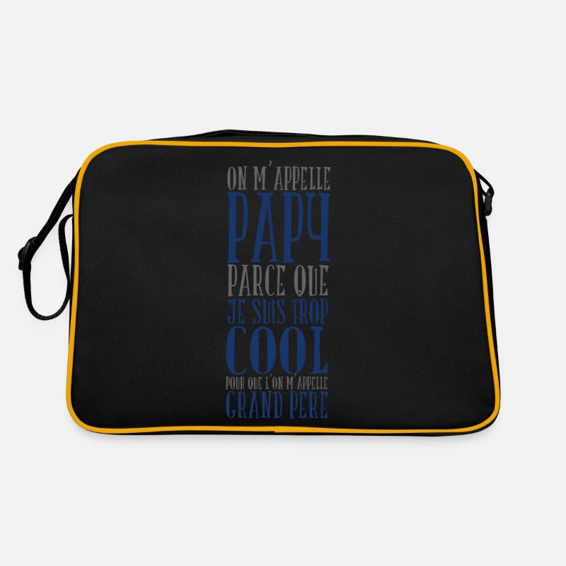 On m’appelle papy parce que je suis trop cool Sac Retro