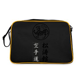 Komposition Gichin Funakoshi Karate-Do Shotokan - Retro Tasche - Schwarz/Gold - Hinten