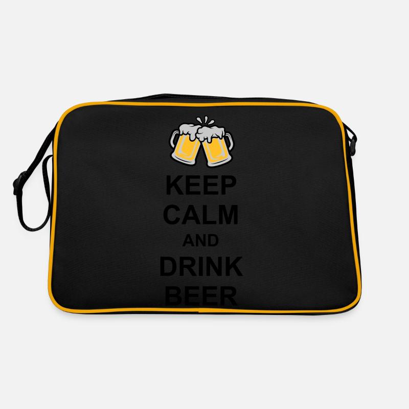 Keep Calm Drink Beer Retro Tasche