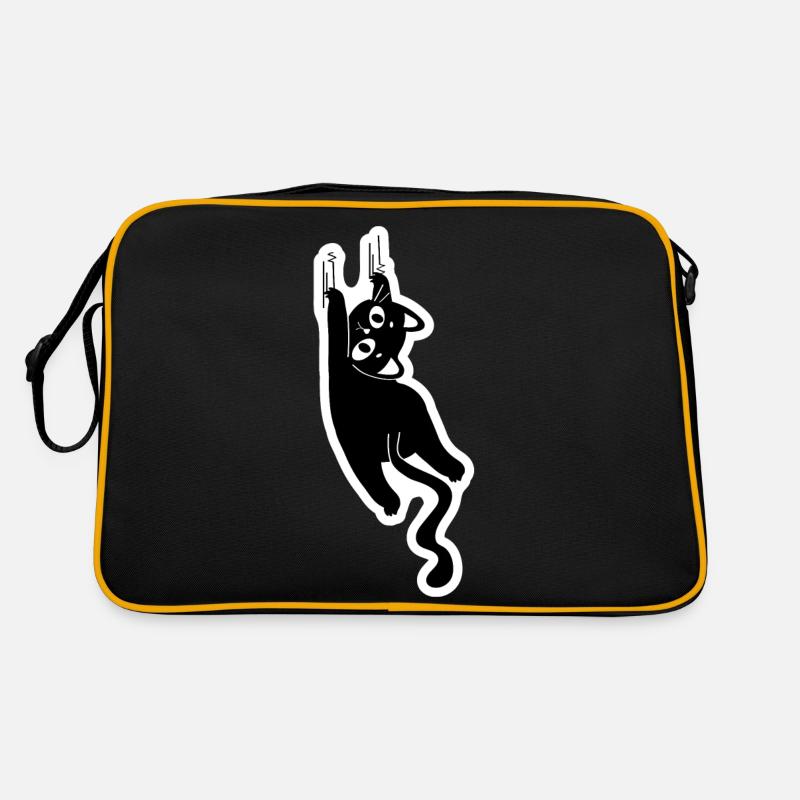 Chat qui gratte - Sac Retro - noir/or