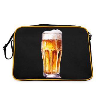 bière - Sac Retro - noir/or - Dos