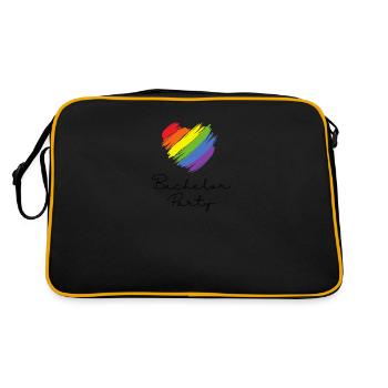 Enterrement de vie de garçon - Édition Fierté - Sac Retro - noir/or - Dos