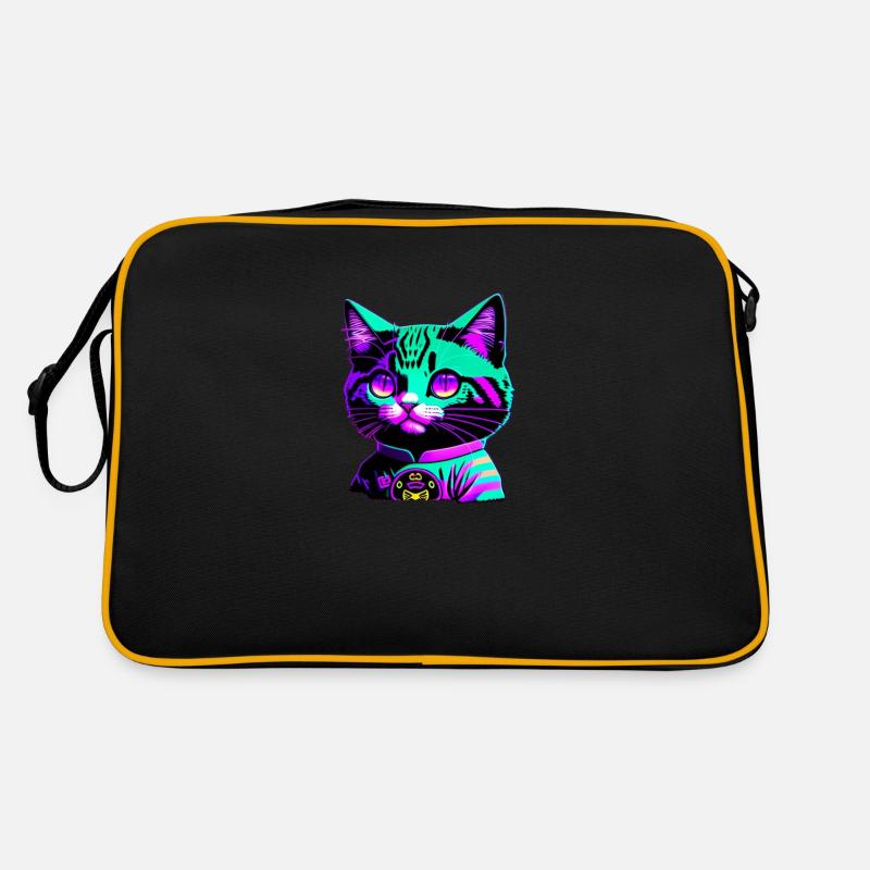 Funky cat Retro Tasche