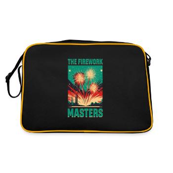 Feuerwehrmarschall Pyromaniac Pyro Crew - Retro Tasche - Schwarz/Gold - Hinten