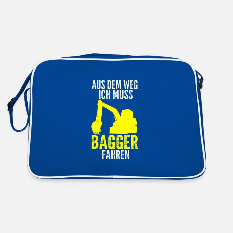 Baggerfahrer Bagger Fahrer Geschenk Retro Tasche