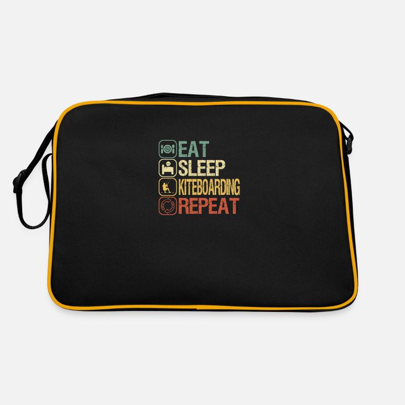 Kiter - Retro Tasche - Schwarz/Gold