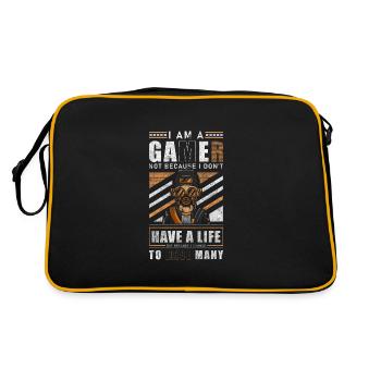 Gamer Player League Game - Retro Bag - black/gold - Back
