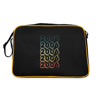 Né en 2006 - Sac Retro - noir/or - Dos