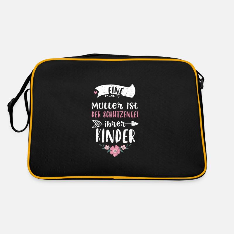 Eine Mutter ist der Schutzengel... Retro Tasche